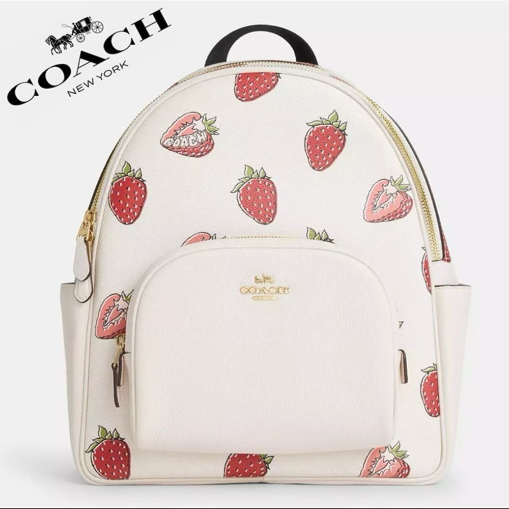 Coach Strawberry Court Backpack